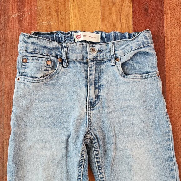 Levi's Boys Light Wash 514 Straight Jeans Size 12 Regular - Picture 5 of 15